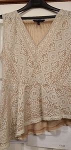 BCBG peplum style tank top